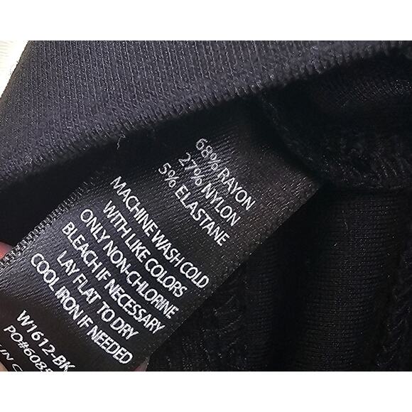 Betabrand pull on cropped pants black stretch comfort NWOT L TALL LT casual - Picture 3 of 7